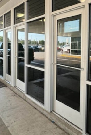 Solid Push Bar & Pull Handle Set – Aluminum | 33" Push + 10" Pull